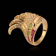 Beautiful 18K Gold Plating engagement ring gold Pteris opal men jewelry227 ELY