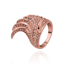 Beautiful 18K Gold Plating engagement ring gold Pteris opal men jewelry227 ELY