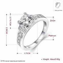 Beautiful Austrian Crystal wedding rings Crystal claw package opal men jewelry ELY