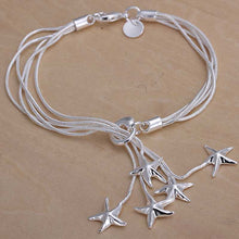 Beautiful silver bracelets & bangles with three rose men bracelet accessories HBH 29 ELY