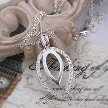 Beautiful silver choker necklace Inlaid Stone Heart gros collier femme accessories173 ELY