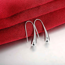 Beautiful silver earing Water drop pendientes to us bear collier plastron femme 221 ELY