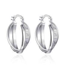 Beautiful silver earings Bridging shelf clip brincos de festa bijoux femme 672 ELY