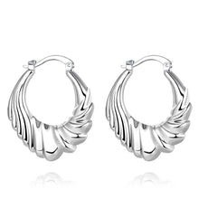 Beautiful silver earring Twill Coil clip cufflinks wedding 7 5 ELY
