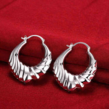 Beautiful silver earring Twill Coil clip cufflinks wedding 7 5 ELY
