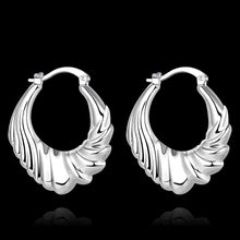 Beautiful silver earring Twill Coil clip cufflinks wedding 7 5 ELY