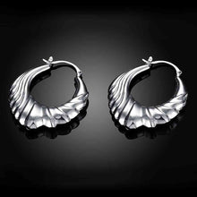 Beautiful silver earring Twill Coil clip cufflinks wedding 7 5 ELY