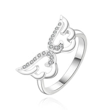 Beautiful silver engagement ring Openwork butterfly anel masculino ruby jewelry 5 ELY