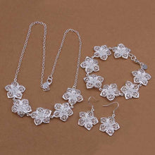 Beautiful silver jewelry set Sets bijoux 65 ELY