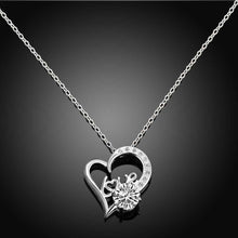 Beautiful silver pendant Flower vine maxi colar diy179 ELY