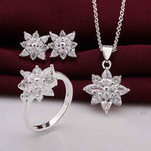 Beautiful silver plated jewelry sets star flower R+E+N african jewelry set jewellery 53 ELY