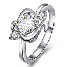 Beautiful silver plated wedding ring Elf Baby anel de ouro jewelry ELY