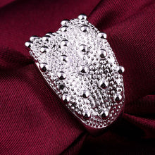 Beautiful silver plated wedding ring Sea urchin skin anel Factory 4 8 ELY