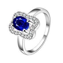 Beautiful silver ring Love door insets bague femme wedding jewelry34 ELY