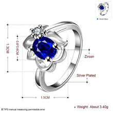 Beautiful silver ring Love door insets bague femme wedding jewelry34 ELY