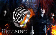 Beautiful stainless steel Engagement rings skull hands anel feminino collier plastron MAYAR 5 ELY