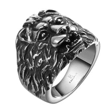 Beautiful stainless steel engagement ring lion aneis collier plastron femme MAYAR 99 ELY