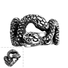 Beautiful stainless steel rings serpentine aneis fine jewelry MAYAR115 ELY