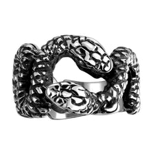 Beautiful stainless steel rings serpentine aneis fine jewelry MAYAR115 ELY