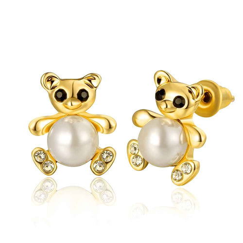 18K Gold Plating earring panda stud stud brincos de festa 29 ELY