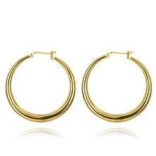 18K Gold Plating earrings casual circle hoop ear cuff Gift for her 321 ELY