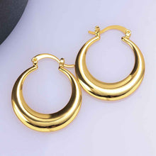 18K Gold Plating earrings casual circle hoop ear cuff Gift for her 321 ELY
