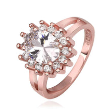 18K Gold Plating rings white flower rose color anillos bear jewerly accessories225 ELY