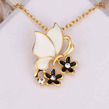 18K Gold Plated choker necklace Pull double butterfly big necklace bijoux women 79 ELY