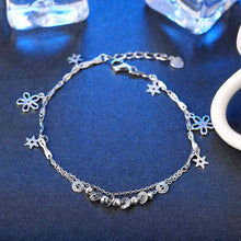 925 silver jewelry bracelets Hanging flower heart men bracelet jewelry display STVH 32 ELY