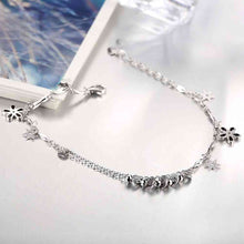 925 silver jewelry bracelets Hanging flower heart men bracelet jewelry display STVH 32 ELY