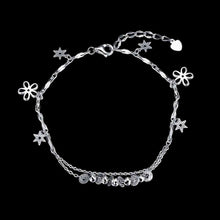 925 silver jewelry bracelets Hanging flower heart men bracelet jewelry display STVH 32 ELY