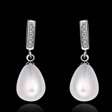 925 sterling silver earing Imitation pearls crystal stud earrings brinco diy NPLE 41 ELY