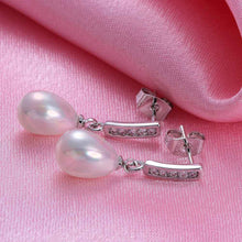 925 sterling silver earing Imitation pearls crystal stud earrings brinco diy NPLE 41 ELY