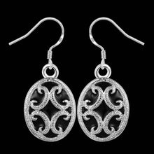 silver earing Elliptic parquet drop kupe accessories 261 ELY