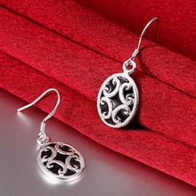 silver earing Elliptic parquet drop kupe accessories 261 ELY