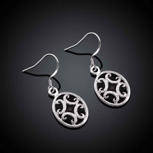 silver earing Elliptic parquet drop kupe accessories 261 ELY