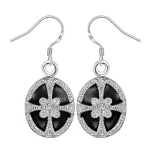 silver earing Elliptic parquet drop kupe accessories 261 ELY