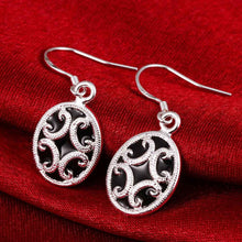 silver earing Elliptic parquet drop kupe accessories 261 ELY