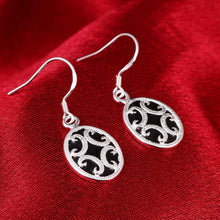 silver earing Elliptic parquet drop kupe accessories 261 ELY