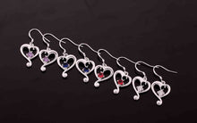 silver earings cloud heart purple drop cuff Factory 19 ELY