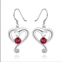 silver earings cloud heart purple drop cuff Factory 19 ELY