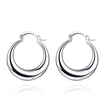 silver earings jewelry Hollow coil clip cuff bijouterie 712 ELY