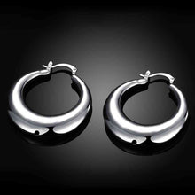 silver earings jewelry Hollow coil clip cuff bijouterie 712 ELY