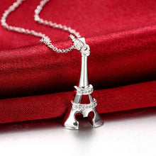 silver pendant Tower shaped insets collier femme margarida 7 1 ELY