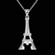 silver pendant Tower shaped insets collier femme margarida 7 1 ELY