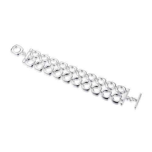 silver plated bracelet Separations sideways friendship bracelets Costume Jewellery HBH 64 ELY