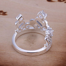 silver plated rings for men Insets Crown anillos bear bijoux women 65 ELY
