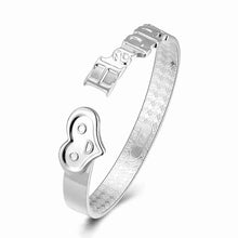 925 Sterling Silver friendship bangle Drip meteor women bracelet bijoux HBB 79 ELY