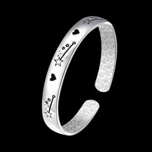 925 Sterling Silver friendship bangle Drip meteor women bracelet bijoux HBB 79 ELY