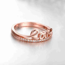 18K Gold Plating rings love aneis ELY
